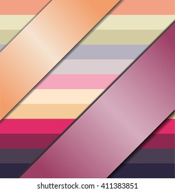 Colorful background with ribbons.