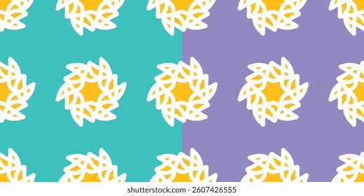 colorful background seamless pattern of flowers