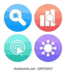 Colorful Background SEO Bug Fix, Optimization,  Digital Marketing,  Pay Per Click(PPC) icon