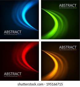 Colorful background set 