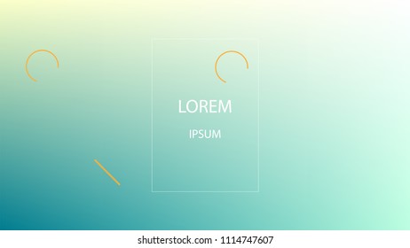 Colorful Background with Simple Fluid Shapes. Holographic Colour Gradient. Trendy Abstract Background. Vector Illustration.