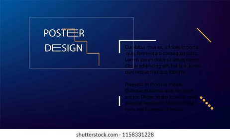 Colorful Background with Simple Fluid Shapes. Holographic Colour Gradient. Trendy Abstract Background. Vector Illustration.
