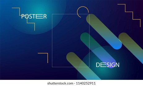 Colorful Background with Simple Geometric Shape. Holographic Colour Gradient. Trendy Abstract Background. Vector Illustration.