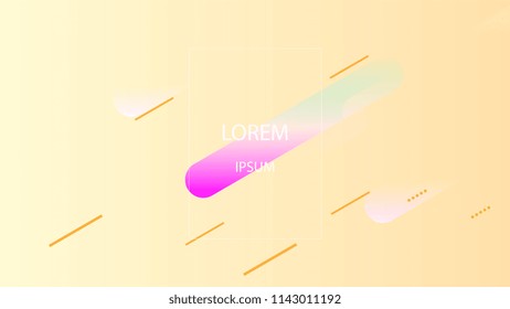 Colorful Background with Simple Geometric Shape. Holographic Colour Gradient. Modern Abstract Background. Vector Illustration.