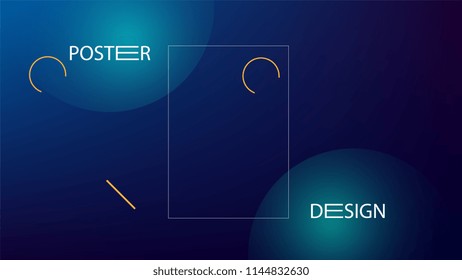 Colorful Background with Simple Geometric Shape. Holographic Colour Gradient. Cool Abstract Background. Vector Illustration.