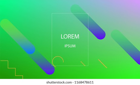 Colorful Background with Simple Geometric Shape. Holographic Colour Gradient. Cool Abstract Background. Vector Illustration.