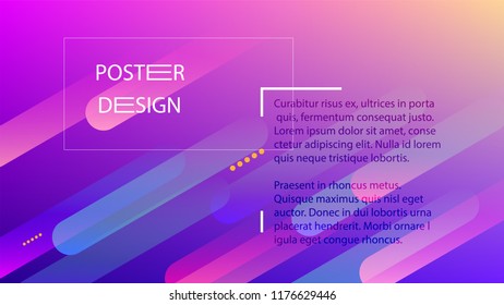 Colorful Background with Simple Geometric Shape. Holographic Colour Gradient. Modern Abstract Background. Vector Illustration.