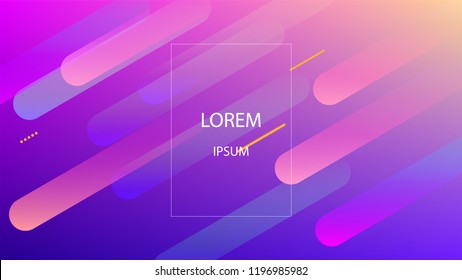 Colorful Background with Simple Geometric Shape. Holographic Colour Gradient. Modern Abstract Background. Vector Illustration.