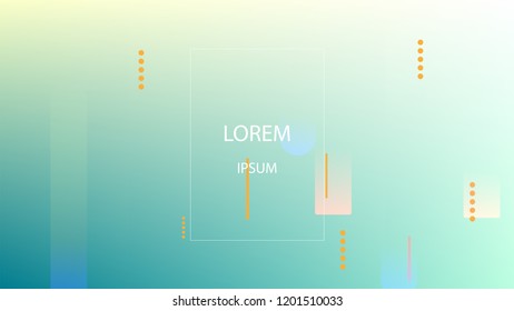 Colorful Background with Simple Geometric Shape. Holographic Colour Gradient. Modern Abstract Background. Vector Illustration.