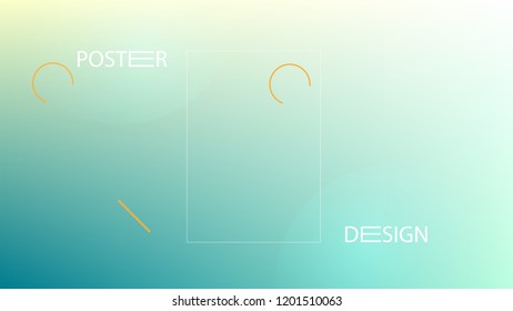 Colorful Background with Simple Geometric Shape. Holographic Colour Gradient. Modern Abstract Background. Vector Illustration.