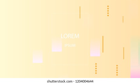 Colorful Background with Simple Geometric Shape. Holographic Colour Gradient. Trendy Abstract Background. Vector Illustration.
