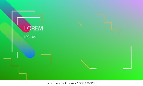 Colorful Background with Simple Geometric Shape. Holographic Colour Gradient. Modern Abstract Background. Vector Illustration.