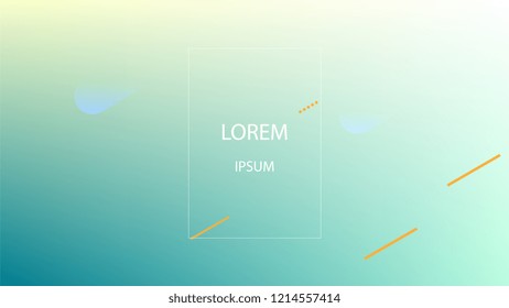 Colorful Background with Simple Geometric Shape. Holographic Colour Gradient. Trendy Abstract Background. Vector Illustration.