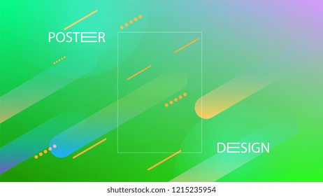 Colorful Background with Simple Geometric Shape. Holographic Colour Gradient. Modern Abstract Background. Vector Illustration.