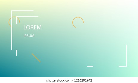 Colorful Background with Simple Geometric Shape. Holographic Colour Gradient. Trendy Abstract Background. Vector Illustration.