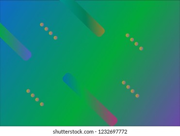 Colorful Background with Simple Geometric Shape. Holographic Colour Gradient. Cool Abstract Background. Template for Banner, Poster or Flyer Design. Vector Illustration.