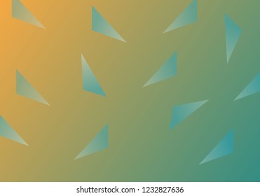 Colorful Background with Simple Geometric Shape. Holographic Colour Gradient. Cool Abstract Background. Template for Banner, Poster or Flyer Design. Vector Illustration.