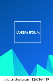 Colorful Background with Simple Geometric Shape. Holographic Colour Gradient. Trendy Abstract Background. Vector Illustration.