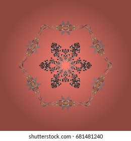 A colorful background with snowflakes. Vector christmas abstract colorful background with cute snowflake. Vector illustration.