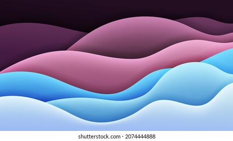 Fondo colorido con color gradiente suave y sombra dinámica en el fondo. Fondo vectorial para fondo de pantalla. Eps 10