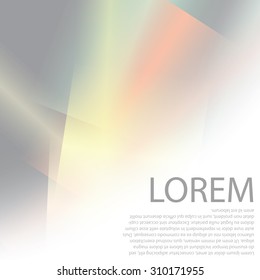 Colorful background with soft gradients and lines. Abstract texture with blurred and geometrical shapes. Stylish desighn element.