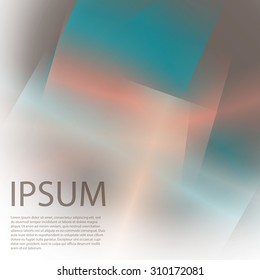 Colorful background with soft gradients and lines. Abstract texture with blurred and geometrical shapes. Stylish desighn element.