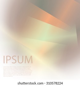 Colorful background with soft gradients and lines. Abstract texture with blurred and geometrical shapes. Stylish desighn element.