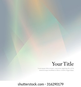 Colorful background with soft gradients and lines. Abstract texture with blurred and geometrical shapes. Stylish desighn element.
