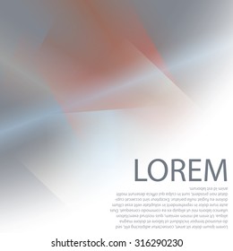 Colorful background with soft gradients and lines. Abstract texture with blurred and geometrical shapes. Stylish desighn element.