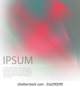 Colorful background with soft gradients and lines. Abstract texture with blurred and geometrical shapes. Stylish desighn element.