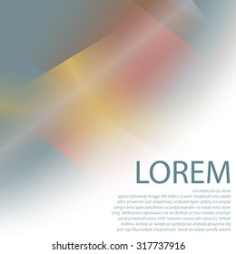 Colorful background with soft gradients and lines. Abstract texture with blurred and geometrical shapes. Stylish desighn element.