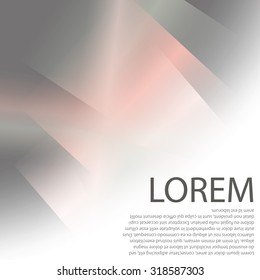 Colorful background with soft gradients and lines. Abstract texture with blurred and geometrical shapes. Stylish desighn element.