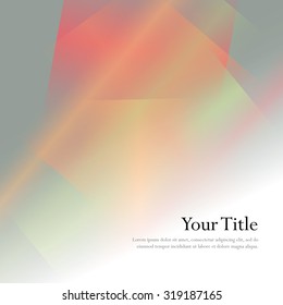 Colorful background with soft gradients and lines. Abstract texture with blurred and geometrical shapes. Stylish desighn element.