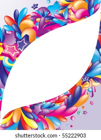 Colorful background with space for your message