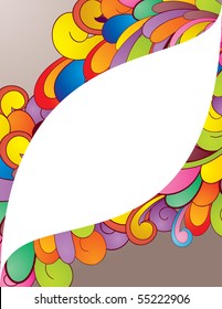 Colorful background with space for your message