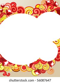 Colorful background with space for your message