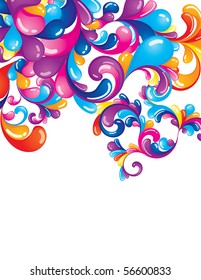 Colorful background with space for your message