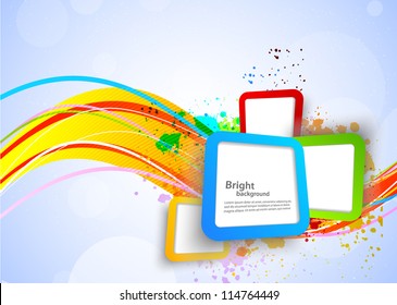 Colorful background with squares