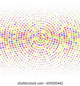 Colorful background of squares for banner