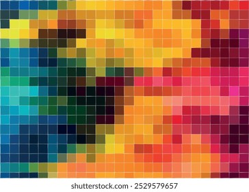 A colorful background with squares of different colors. The squares are arranged in a way that creates a sense of movement and energy. The colors are bright and vibrant, giving the image a lively