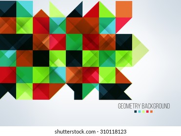 Colorful background with squares. Vector illustration