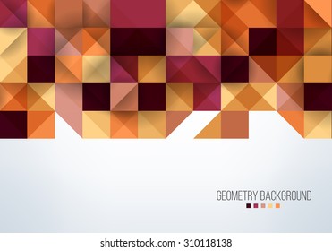 Colorful background with squares. Vector illustration