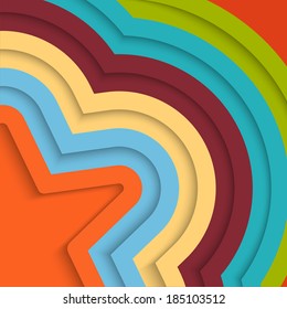 Colorful background with stripes - vector illustration