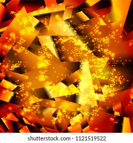 Colorful background such as broken colored glass stains. Abstract texture on a black background. Design element. Vector illustration, eps 10