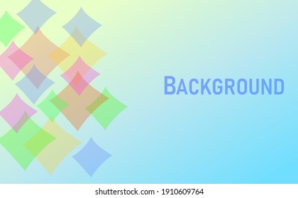 Colorful background sun light, blue light bright geometry