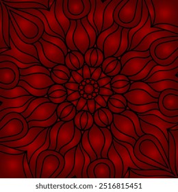 Colorful background with symmetrical pattern. Gradient ornament. There is a template for interior decoration, screensavers, covers and the implementation of a creative idea
