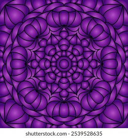 Colorful background with symmetrical pattern. Gradient ornament. There is a template for interior decoration, screensavers, covers and the implementation of a creative idea

