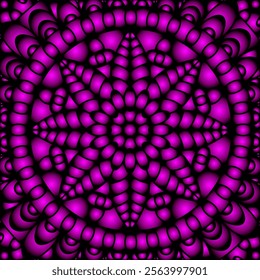 Colorful background with symmetrical pattern. Gradient ornament. There is a template for interior decoration, screensavers, covers and the implementation of a creative idea