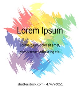 Colorful  Background. Template for Flyers, Banners, Badges, Posters, Stickers. Perfect for Print. Vector illustration.