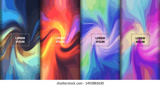 Colorful background texture. Abstract art design for your design project. Modern liquid flow style illustration 